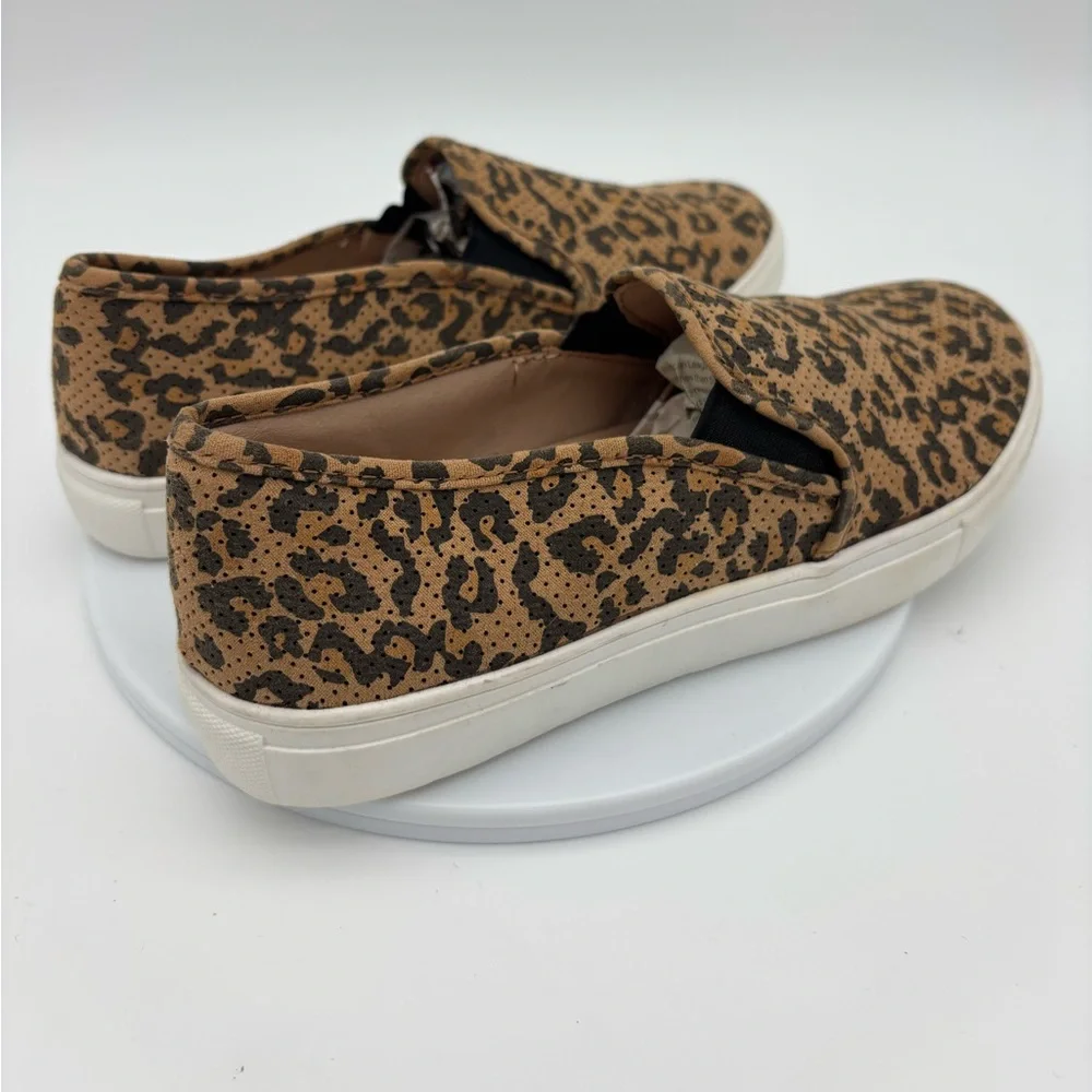 LEOPARD‎ Slip On Sneaker Shoe NEW Flat Comfort Breathable Womens Youth Animal 6
